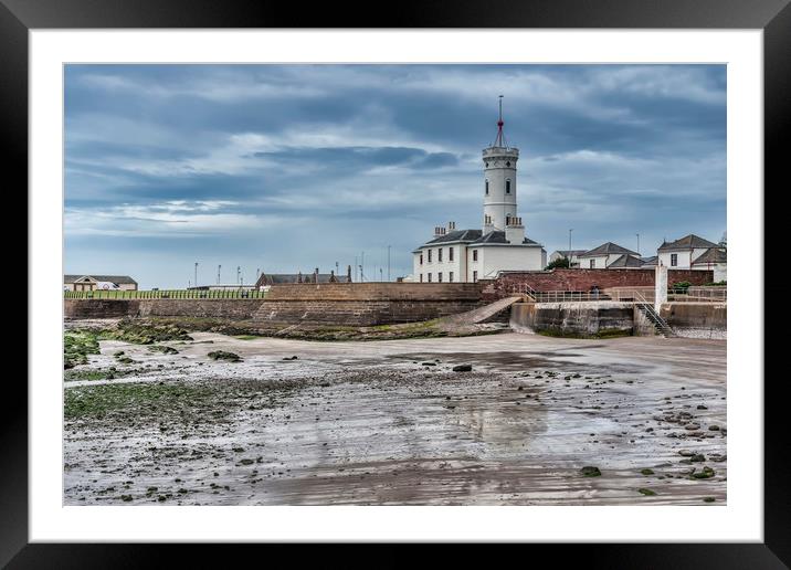 Arbroath Lighthouse Framed Mounted Print by Valerie Paterson