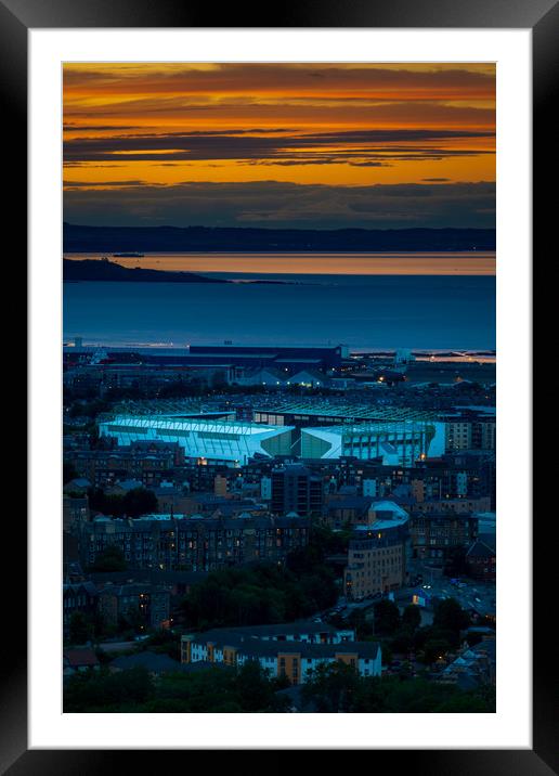 Easter Road Stadium, Edinburgh  Framed Mounted Print by Steven Lennie
