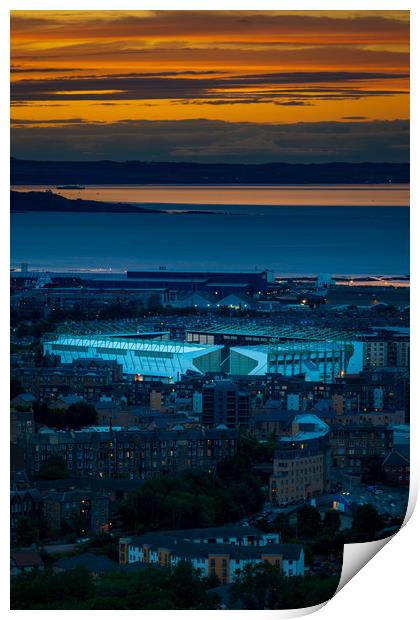 Easter Road Stadium, Edinburgh  Print by Steven Lennie