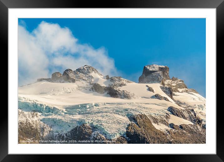 Snowy Andes Mountains, Patagonia - Argentina Framed Mounted Print by Daniel Ferreira-Leite