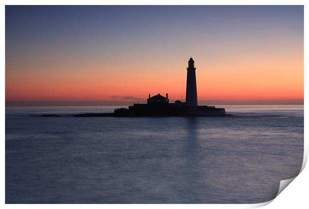 St Mary's Lighthouse Print by Gail Johnson