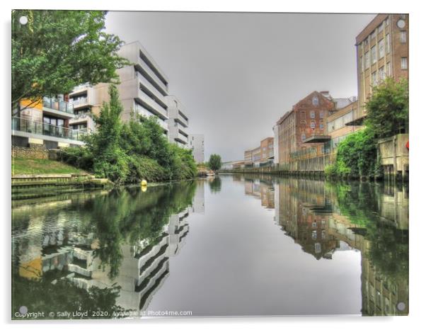 River City view, Norwich Acrylic by Sally Lloyd