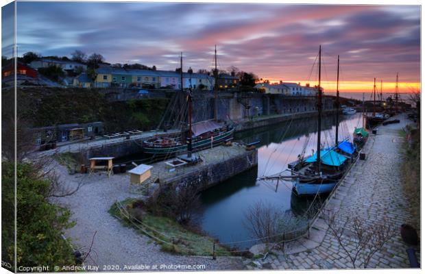Early morning (Charlestown) Canvas Print by Andrew Ray