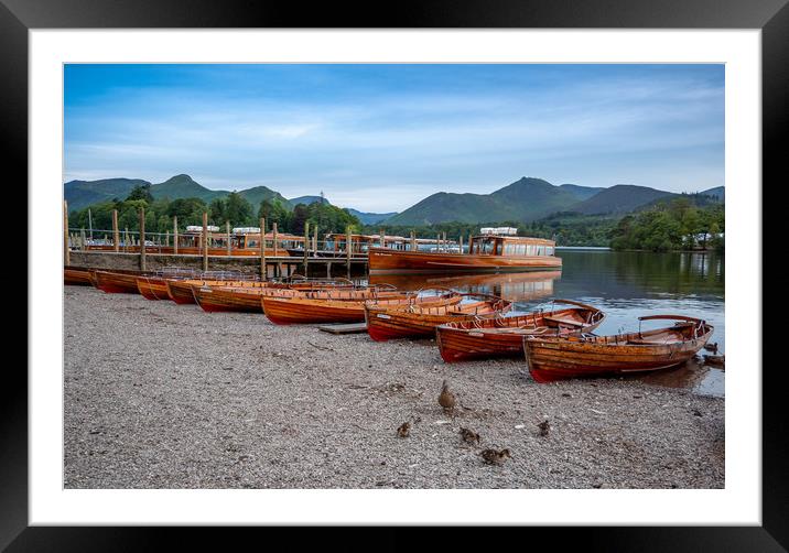 Derwentwater Keswick Framed Mounted Print by Charles Little
