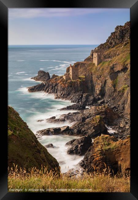 Summer afternoon at Botallack Framed Print by Andrew Ray