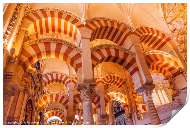 Mezquita Cordoba Spain Print by William Perry