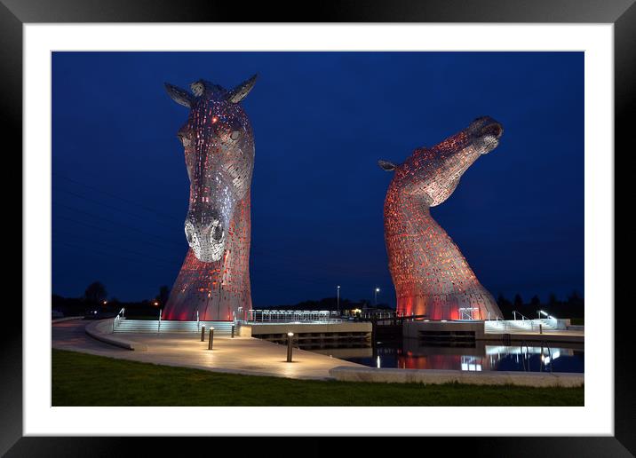 The Kelpies Framed Mounted Print by jim wilson
