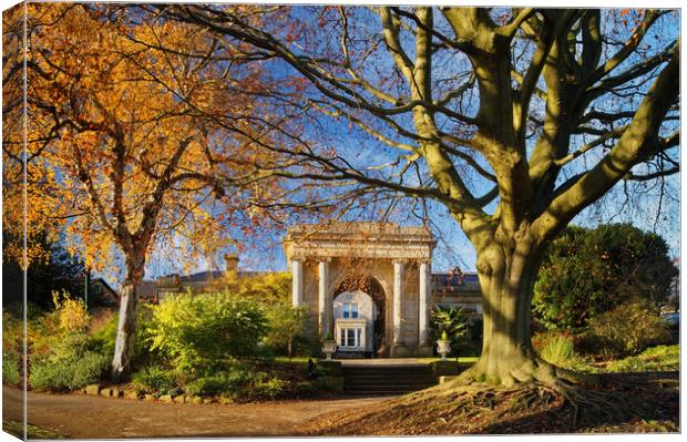 Sheffield Botanical Gardens in Autumn              Canvas Print by Darren Galpin