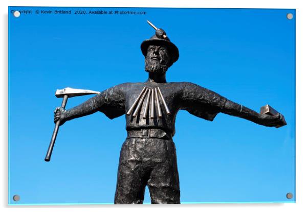 tin miner sculpture Acrylic by Kevin Britland
