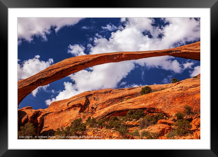Landscape Arch Arches National Park Utah Framed Mounted Print by William Perry