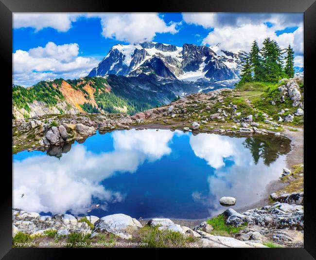 Mount Shuksan Artist Point Washington State  Framed Print by William Perry