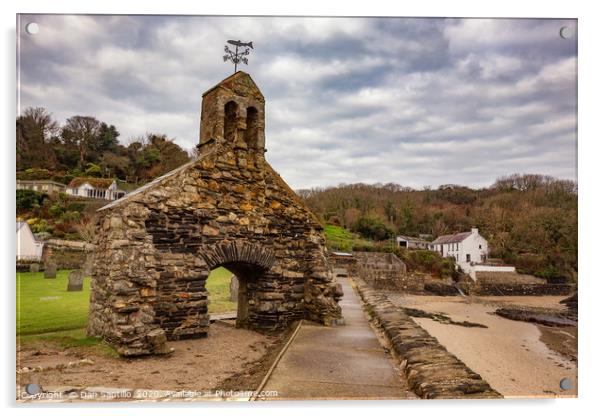 Cwm-yr-Eglwys, Pembrokeshire, Wales Acrylic by Dan Santillo