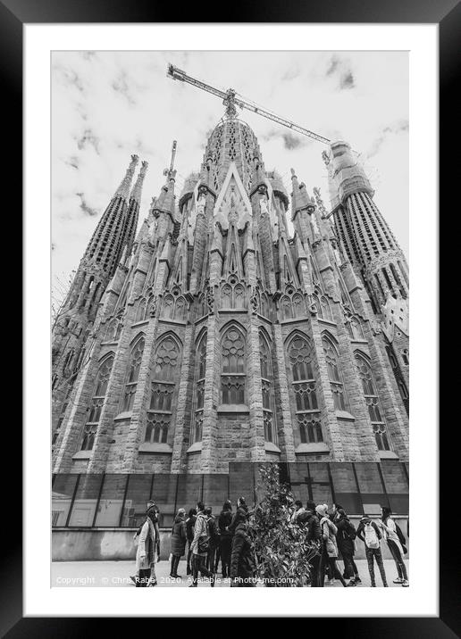 Sagrada familia, Barcelona Framed Mounted Print by Chris Rabe