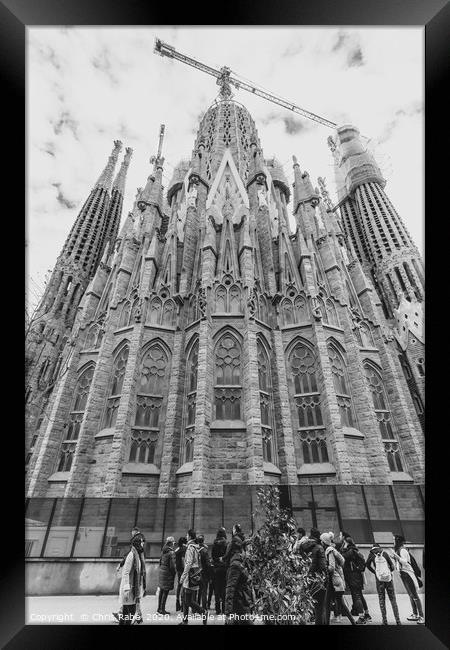Sagrada familia, Barcelona Framed Print by Chris Rabe