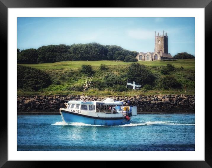 Bringing home the catch Hayle Cornwall  Framed Mounted Print by Beryl Curran