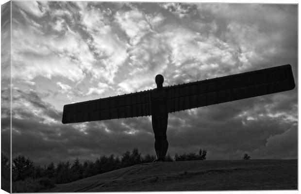 Angel of the North, Sunset, Newcastle-Gateshead Canvas Print by Rob Cole