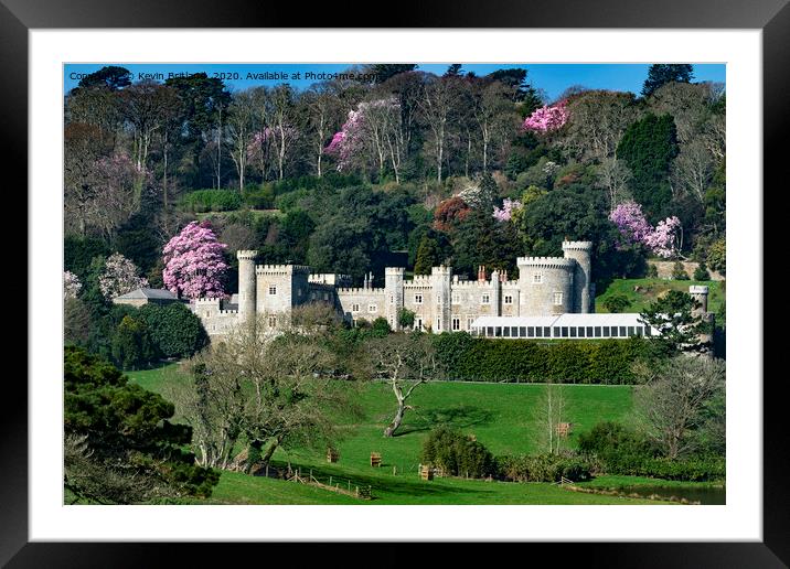 Caerhays castle cornwall Framed Mounted Print by Kevin Britland