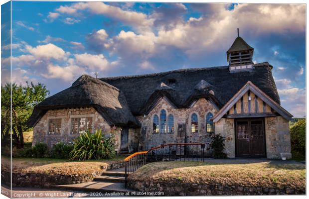 St Agnes Church Freshwater Canvas Print by Wight Landscapes