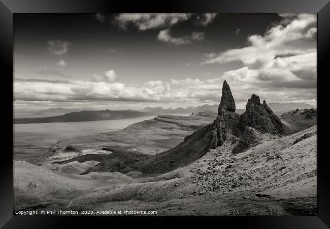 View of the Old Man of Storr Framed Print by Phill Thornton