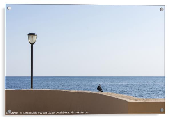 In front of the sea Acrylic by Sergio Delle Vedove