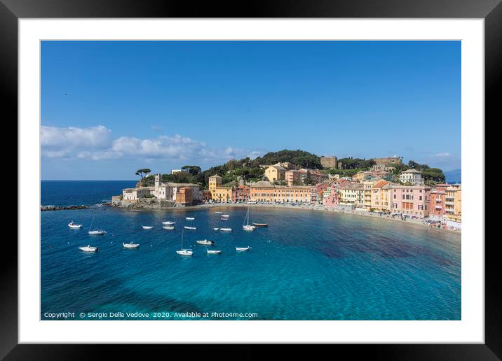 Silence Bay Framed Mounted Print by Sergio Delle Vedove