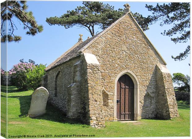 Moonfleet Church, Dorset Canvas Print by Nicola Clark