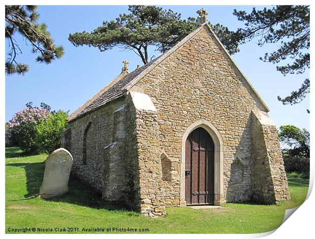 Moonfleet Church, Dorset Print by Nicola Clark