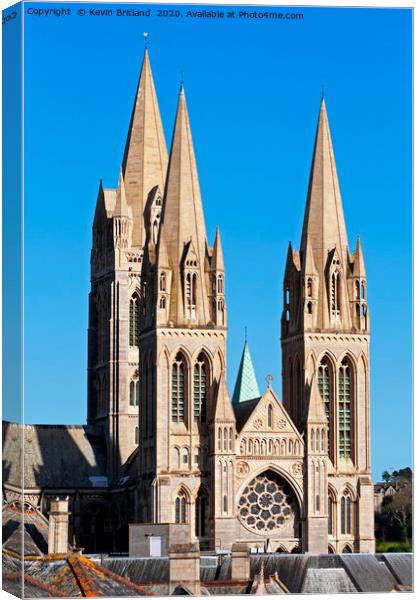 Truro Cathedral Cornwall Canvas Print by Kevin Britland