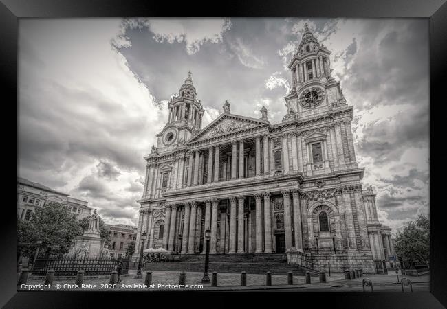 St Pauls Cathedral Framed Print by Chris Rabe