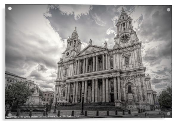 St Pauls Cathedral Acrylic by Chris Rabe