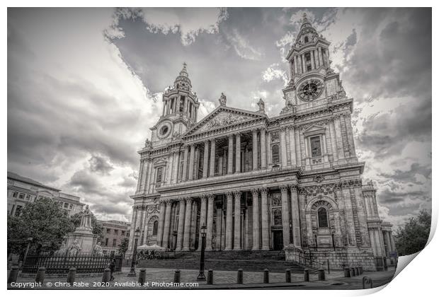 St Pauls Cathedral Print by Chris Rabe