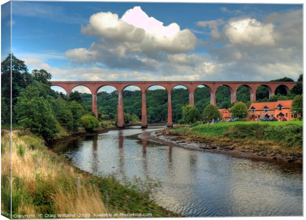 Whitby Viaduct, North Yorkshire Canvas Print by Craig Williams