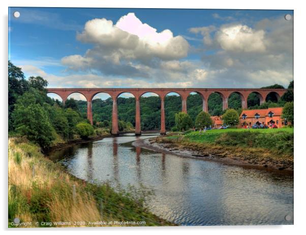 Whitby Viaduct, North Yorkshire Acrylic by Craig Williams