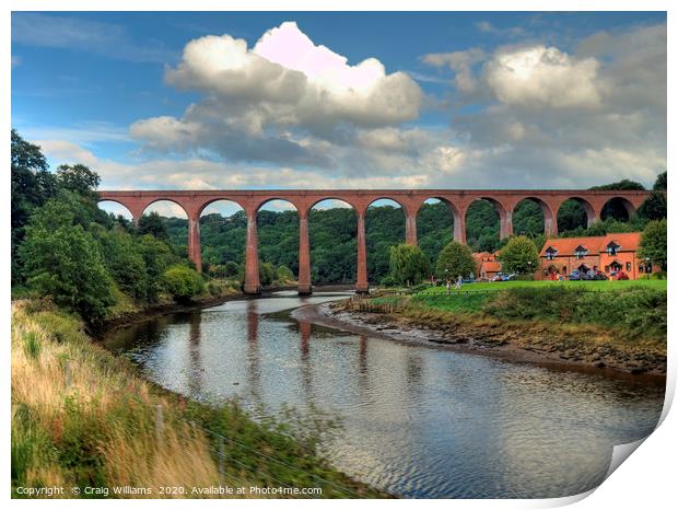 Whitby Viaduct, North Yorkshire Print by Craig Williams