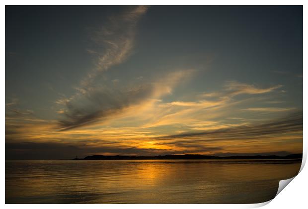 Tranquil sunset at Instow Print by Tony Twyman