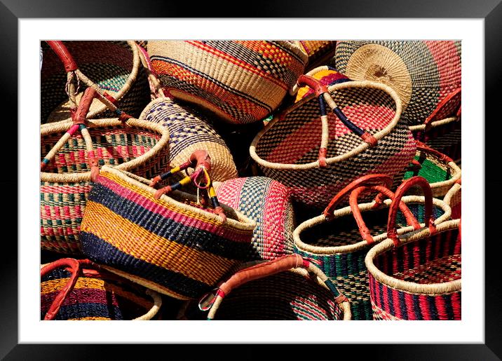 Mexican baskets. Framed Mounted Print by Dr.Oscar williams: PHD