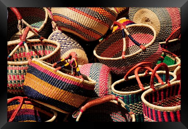 Mexican baskets. Framed Print by Dr.Oscar williams: PHD