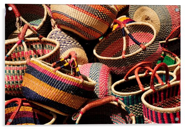 Mexican baskets. Acrylic by Dr.Oscar williams: PHD