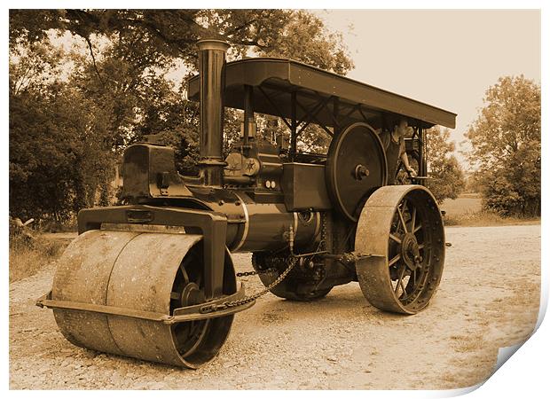 Steam Roller Print by Kevin Staddon