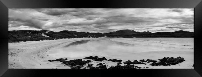 Balnakeil Beach Scotland Panorma Framed Print by Derek Beattie
