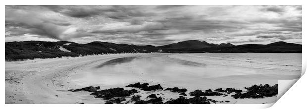 Balnakeil Beach Scotland Panorma Print by Derek Beattie