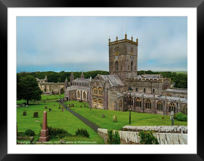St David’s Cathedral  Framed Mounted Print by Jane Metters
