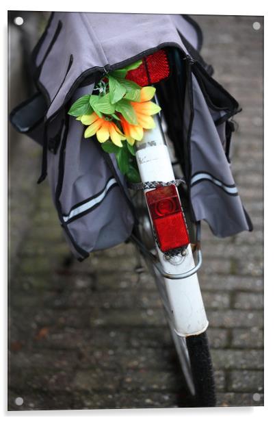 Amsterdam bike. Acrylic by Dr.Oscar williams: PHD