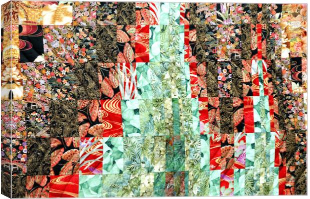 Cotton quilts abstract. Canvas Print by Dr.Oscar williams: PHD
