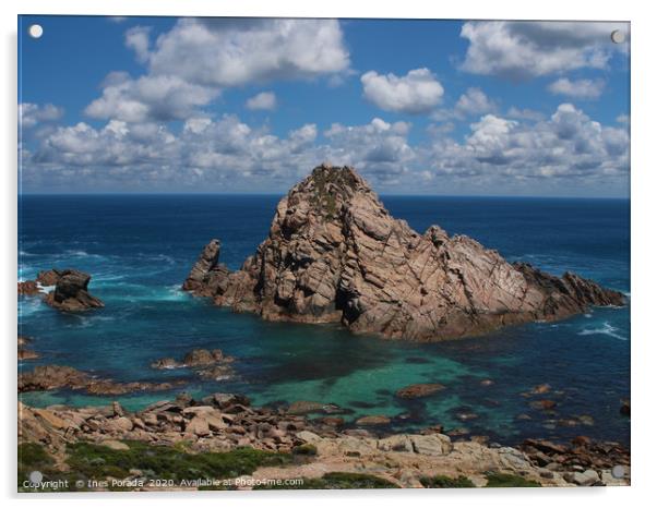 Sugarloaf Rock near Cape Naturaliste in Western Au Acrylic by Ines Porada