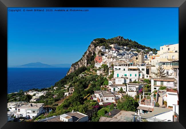 The island of capri italy Framed Print by Kevin Britland