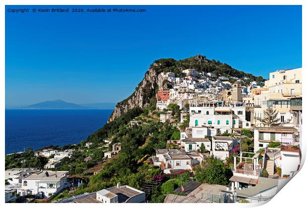 The island of capri italy Print by Kevin Britland