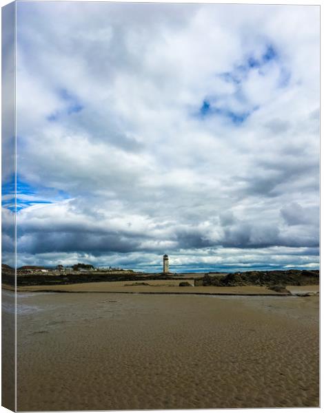The lighthouse in the distance  Canvas Print by Paddy 