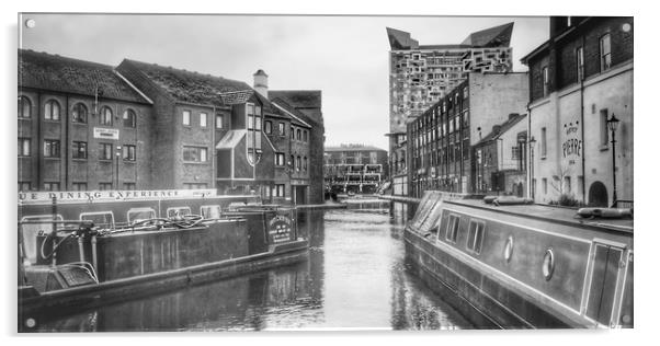 Birminghams Hidden Waterways Acrylic by Beryl Curran