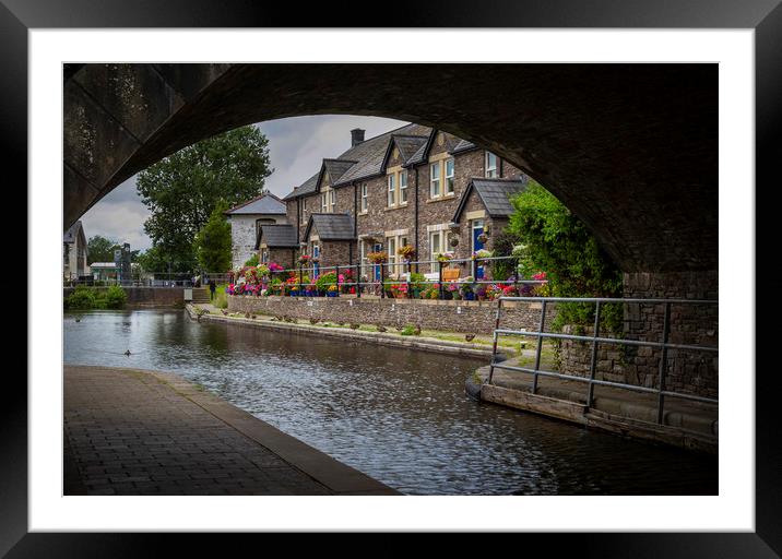 The Monmouthshire & Brecon Canal Framed Mounted Print by Leighton Collins